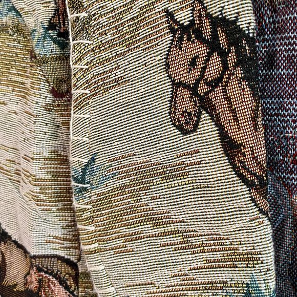 Vintage Western Horse Tapestry Vest - Picture 5 of 6
